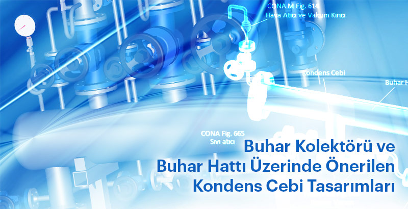 Buhar Kolektörü ve Buhar Hattı Üzerinde Önerilen Kondens Cebi Tasarımları