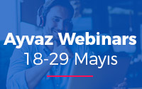 Ayvaz Webinars 18-29 Mayıs 2020 Programı